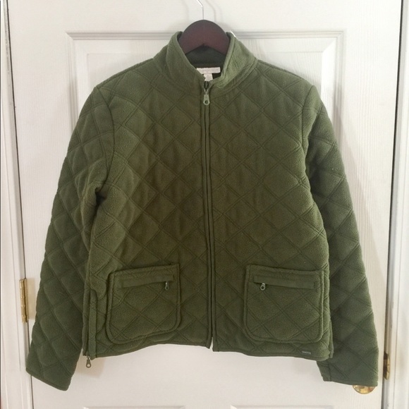 Charter Club Quilted Fleece Jacket-Medium - Picture 1 of 12